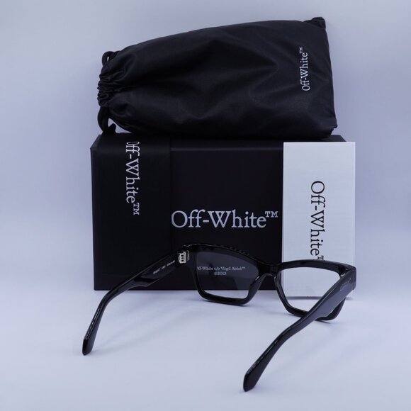 🕶️ New Off-White OERJ077 STYLE 77 1000 Eyeglasses - Black Frame 55mm - Picture 10 of 10
